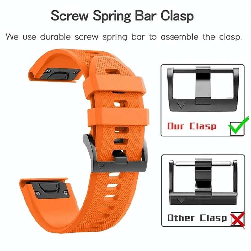 For Garmin Fenix 5 Plus 22mm Quick Release Silicone Watch Band(Mint Green)