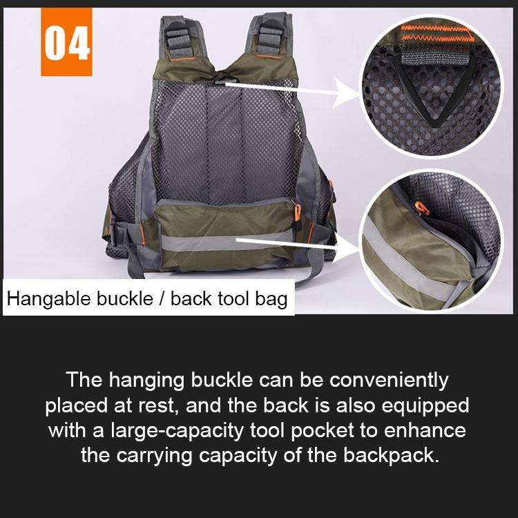 MANNER Outdoor Multifunctional Fishing Life Vest Swimming Life Jacket (Army Green)