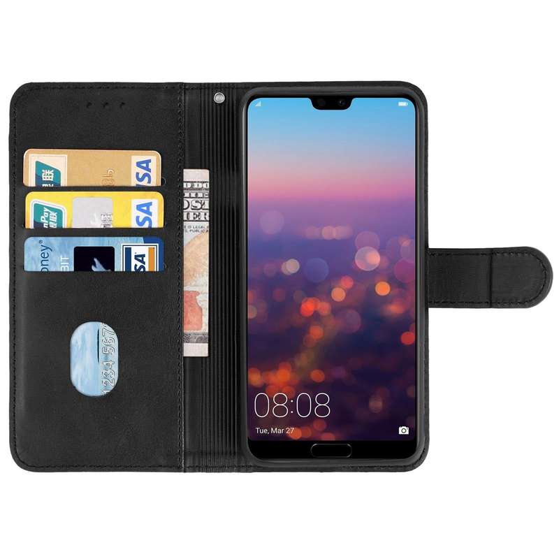 For Huawei P20 Leather Phone Case(Black)