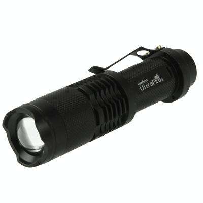 UltraFire Focus Flashlight, 3 Mode, Cree XM-L T6 LED, White Light, Luminous Flux: 700lm, Length: ...