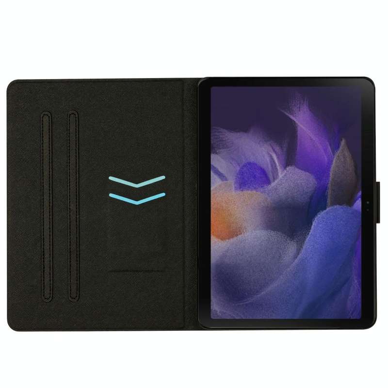 For Samsung Galaxy Tab A9 Stitching Solid Color Smart PU Tablet Case with Sleep / Wake-up Functio...
