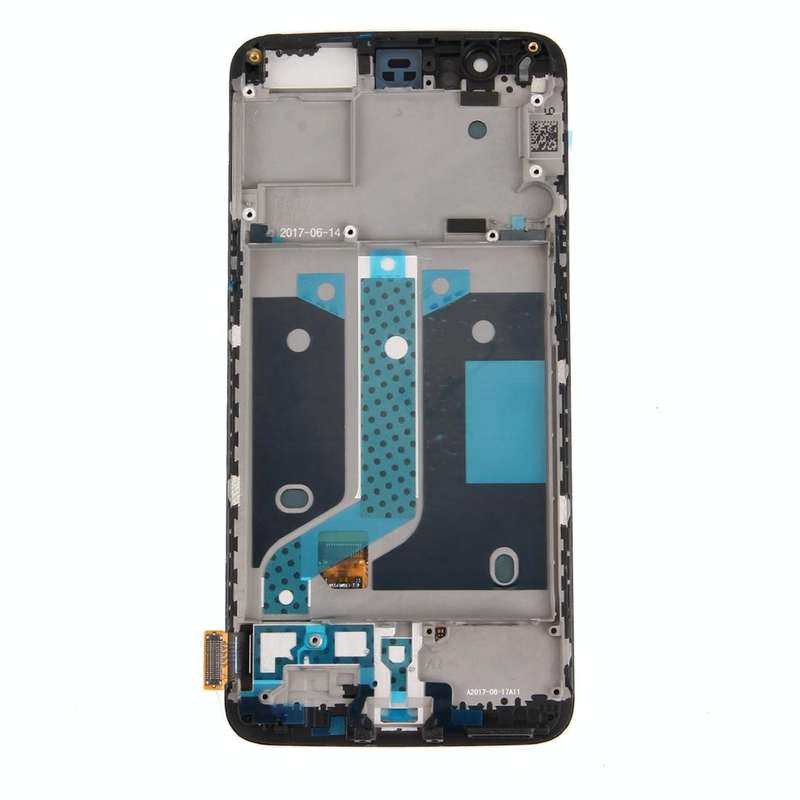 For OnePlus 5  Digitizer Full Assembly with Frame OEM LCD Screen (Black)