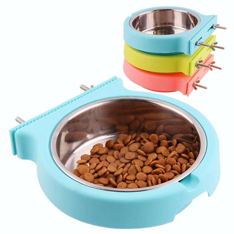 Stainless Steel Pet Bowl Hanging Bowl Anti-Overturning Dog Cat Bowl Feeder, Specification: Small ...
