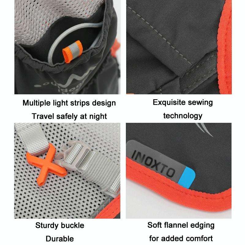 INOXTO Outdoor Cycling Off-Road Multifunctional Hydration Backpack, Size: Small(Light Gray With I...