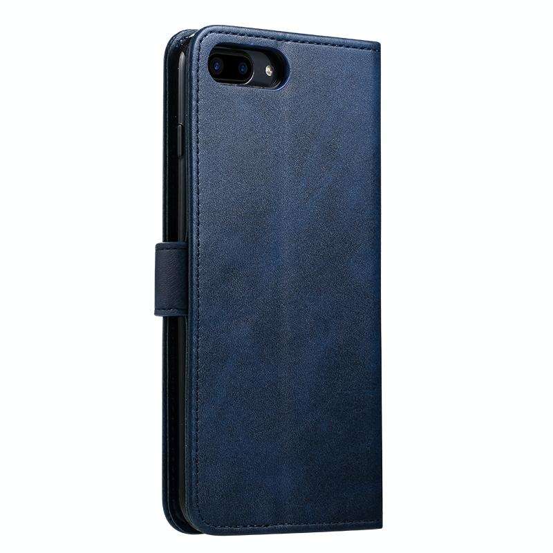 For iPhone 8 Plus / 7 Plus GUSSIM Magnetic Horizontal Flip Leather Case with Holder & Card Slots ...