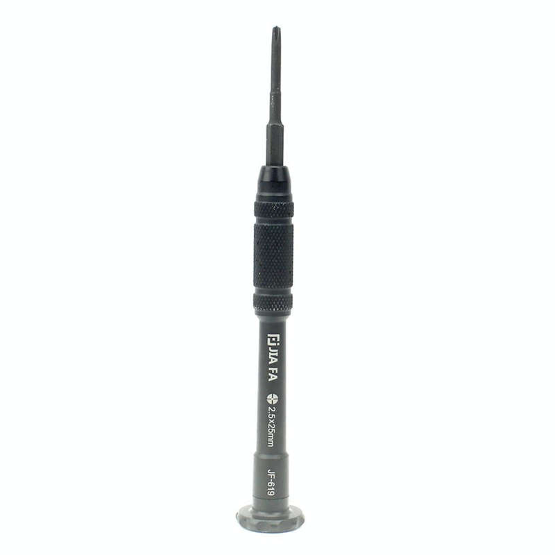 JIAFA JF-619-2.5 Hollow Cross Tip 2.5 x 30mm Repair Middle Bezel Screwdriver for iPhone(Black)