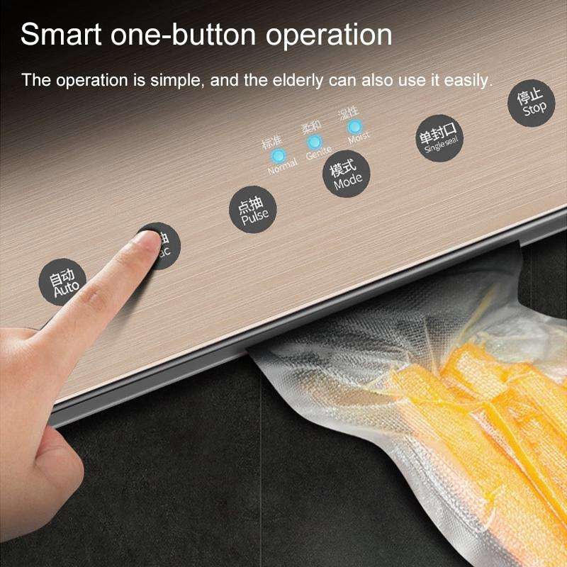 Automatic Vacuum Sealer Household Food Preservation Packaging Machine, Plug Specification:US Plug...