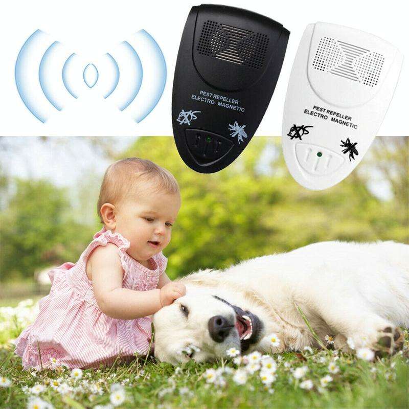 Ultrasonic Pest Repeller Electro Magnetic(White)
