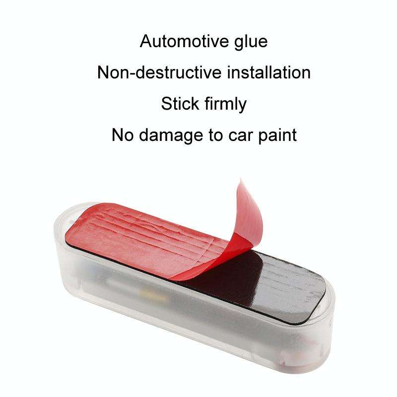Motorcycle Electric Car Anti-Rear Collision Solar Strobe Warning Light, Specification: Blue Light