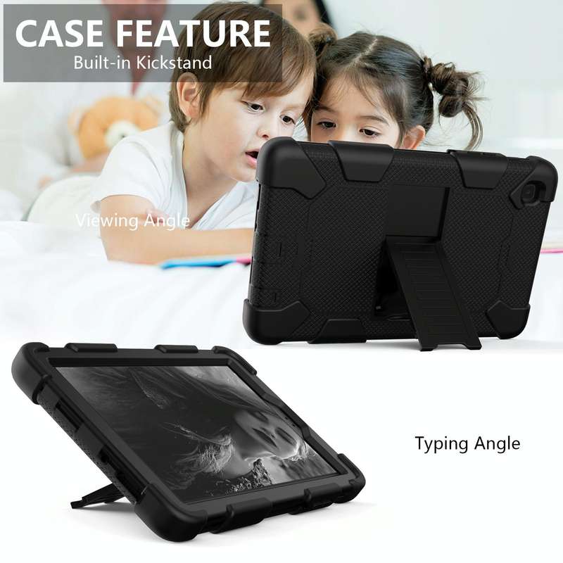 For Samsung Galaxy Tab A7 Lite T220 / T225 Two-Color Robot Shockproof Silicone + PC Protective Ca...