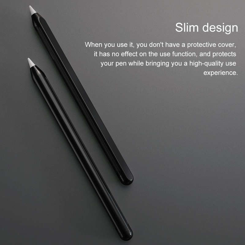 For Apple Pencil 2 Stylus Touch Pen Protective Cover(Black)