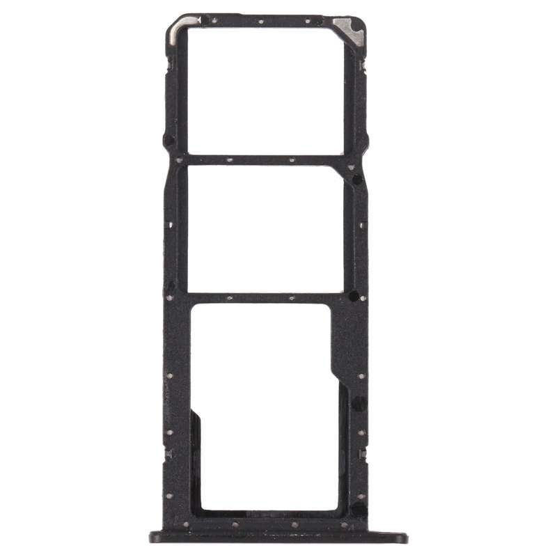 SIM Card Tray + SIM Card Tray + Micro SD Card Tray for Honor 8A 2020 (Black)