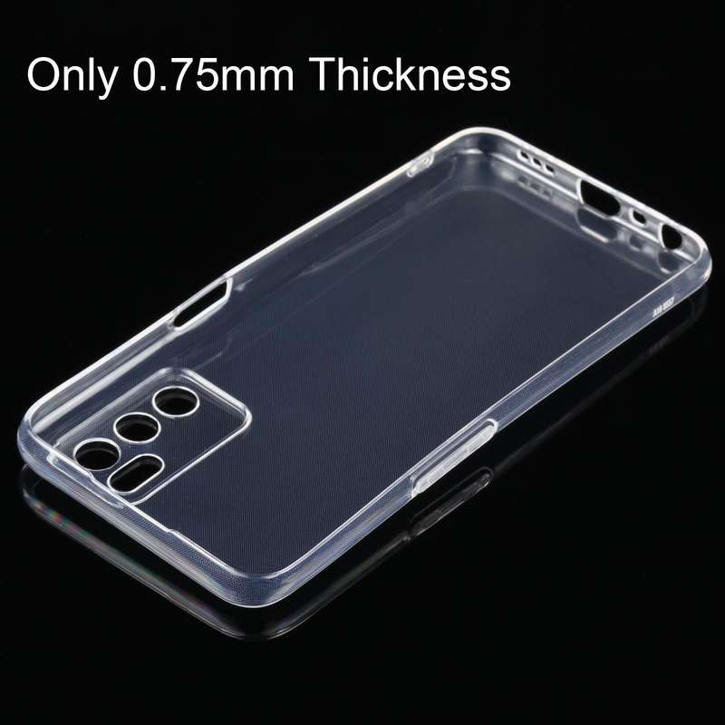 For OPPO A16 0.75mm Ultra-thin Transparent TPU Soft Protective Case