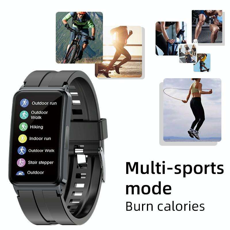 EP01 1.47 inch Color Screen Smart Watch,Support Heart Rate Monitoring/Blood Pressure Monitoring(B...