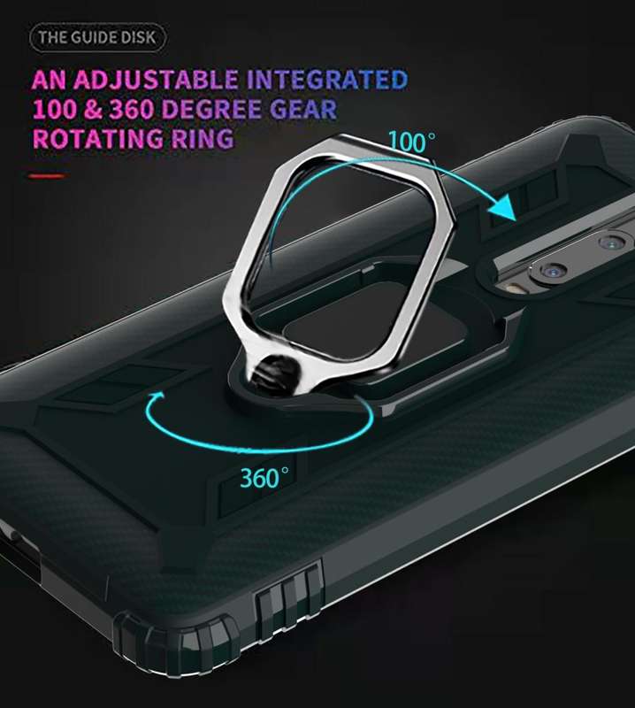 For Xiaomi 9T & 9T Pro & Redmi K20 & Redmi K20 Pro Carbon Fiber Protective Case with 360 Degree R...