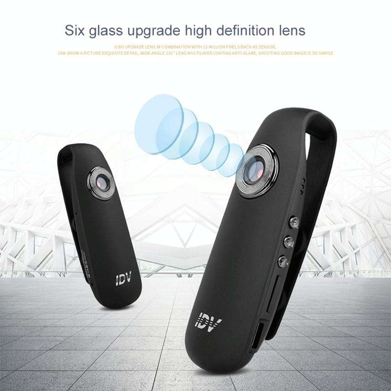 IDV 007 HD 1080P Clip Design Law Enforcement Recorder Portable Mini Monitoring Recorder, Support ...