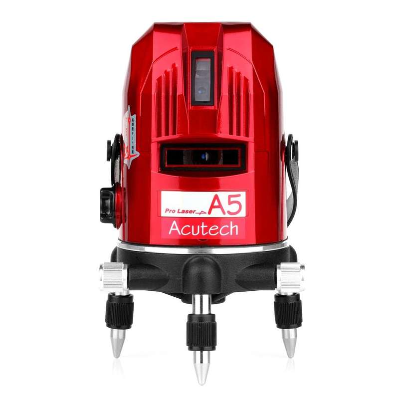A5 Laser Level 2~5 Line Red Beam Line 360 Degree Rotary Level Self-leveling Horizontal&Vertical A...