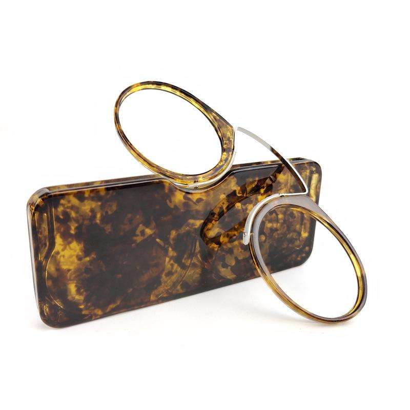 Mini Clip Nose Style Presbyopic Glasses without Temples, Positive Diopters:+2.50(Hawksbill)