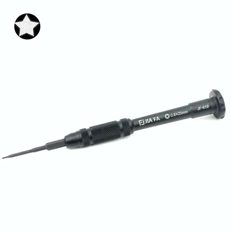 JIAFA JF-619-0.8 Pentalobe 0.8 x 30mm Screwdriver for iPhone Charging Port Screws(Black)