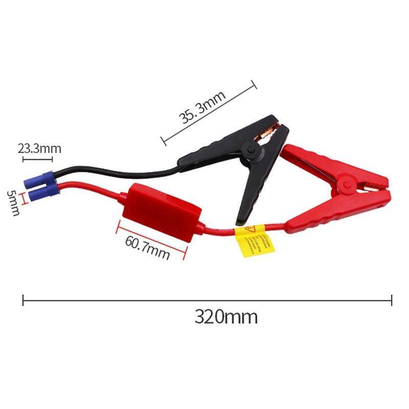 Car Emergency Starter Power Battery Connection Lighter Cable(Large Clip)