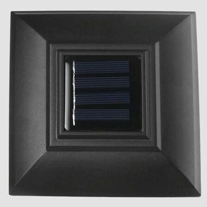 Solar Pillar Light Outdoor Waterproof Decorative Garden Lawn Wall Lamp(Warm White Light)