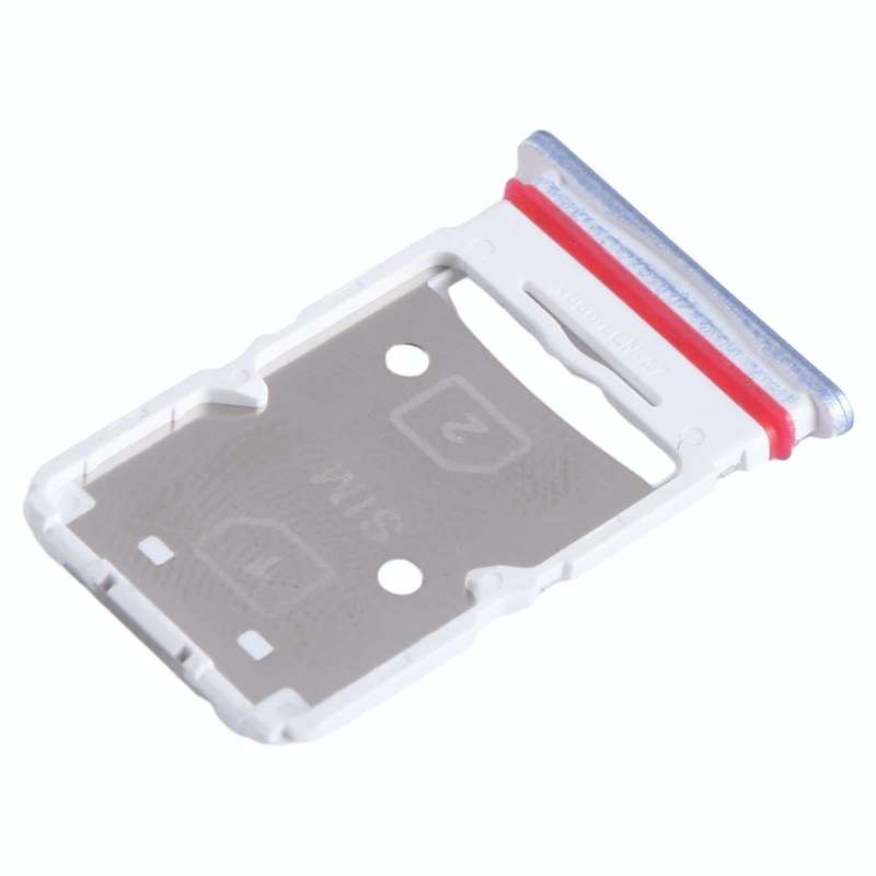 For Infinix Hot 20 5G X666 SIM Card Tray + SIM Card Tray + Micro SD Card Tray (Blue)
