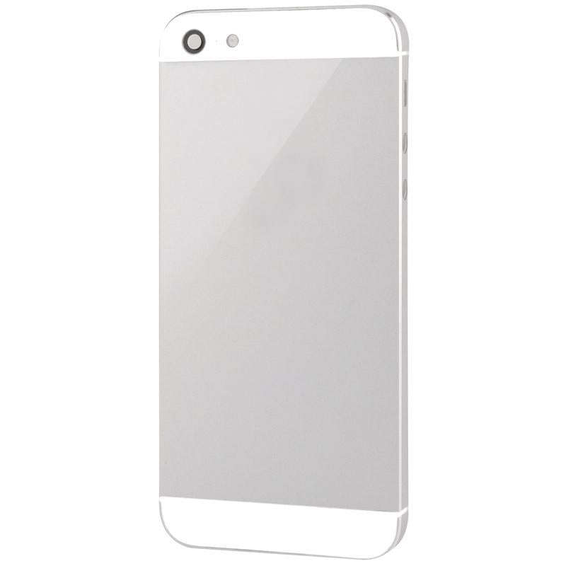Full Housing Alloy Back Cover for iPhone 5(White)
