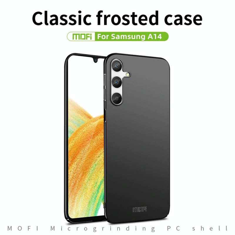 For Samsung Galaxy A14 4G / 5G MOFI Frosted PC Ultra-thin Hard Case(Black)
