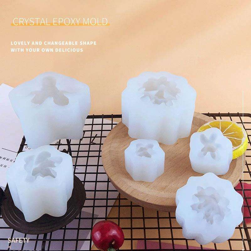 SX-ZW-186 Fleshy Three-Dimensional Candle Silicone Mold DIY Handmade Soap Aromatherapy Epoxy Mold