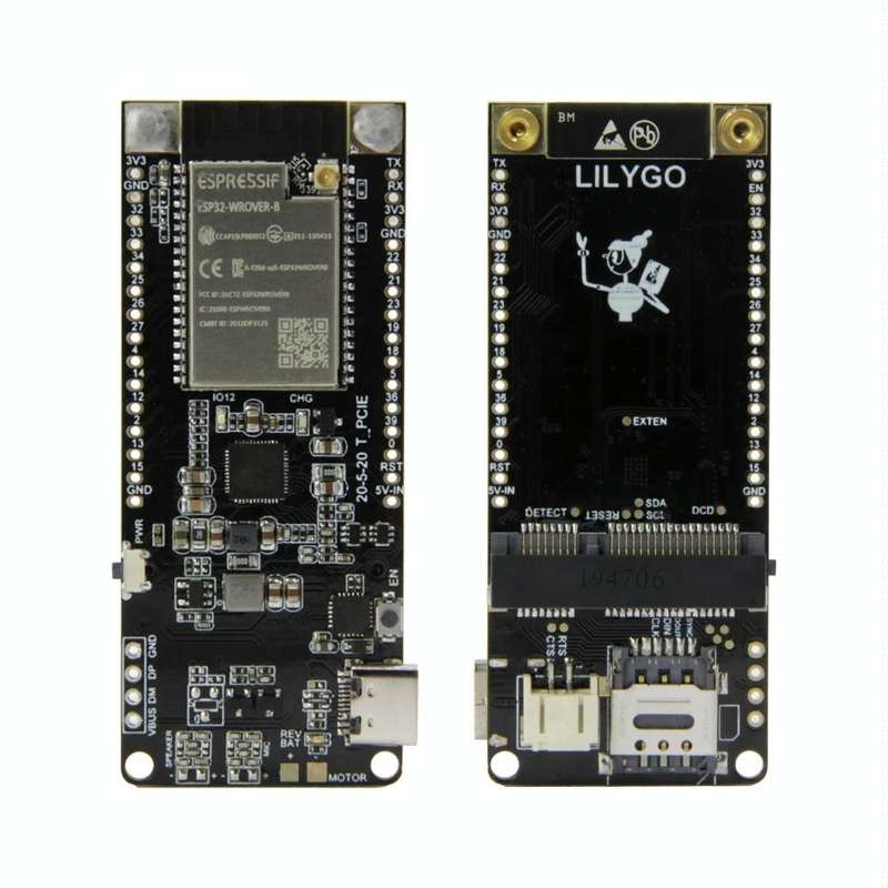 TTGO T-PCIE ESP32-WROVER-B AXP192 Chip WiFi Bluetooth Nano Card SIM Series Module 4MB Hardware Co...