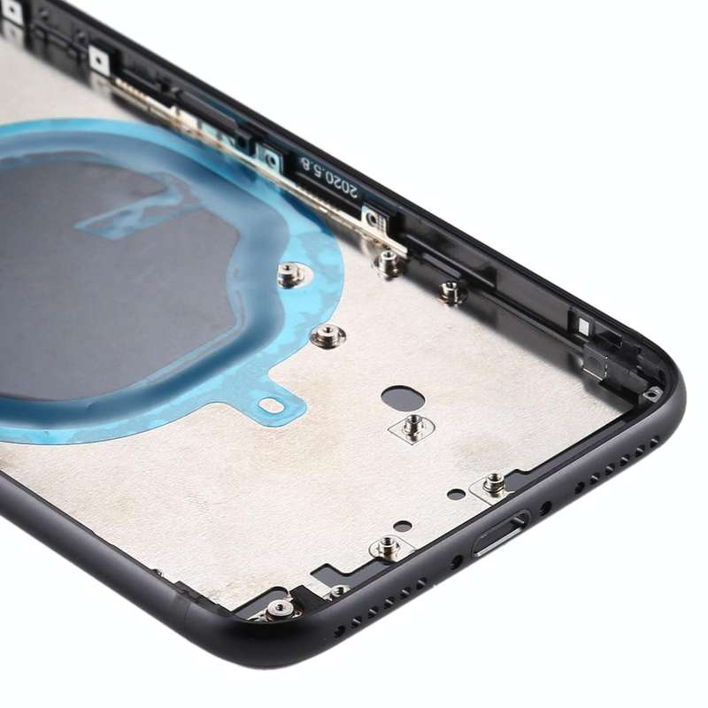 Battery Back Cover with Camera Lens Cover & SIM Card Tray & Side keys for iPhone SE 2020