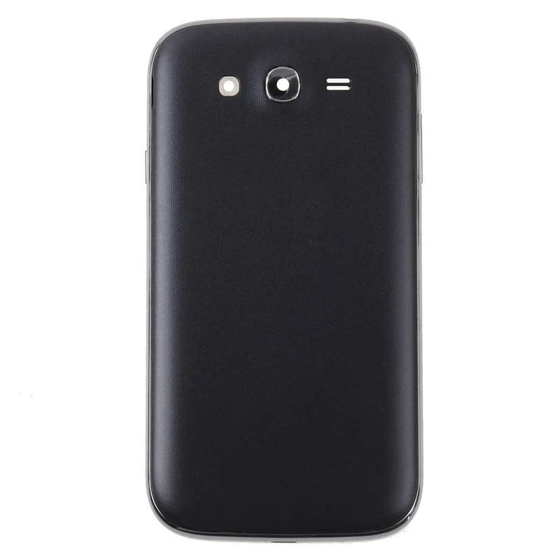 For Galaxy Grand Duos / i9082 Middle Frame Bezel + Battery Back Cover (Black)