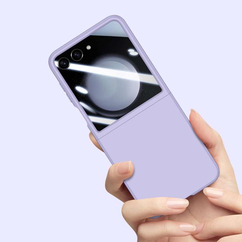For Samsung Galaxy Z Flip5 Integrated PC Skin Feel Shockproof Phone Case(Mint Green)
