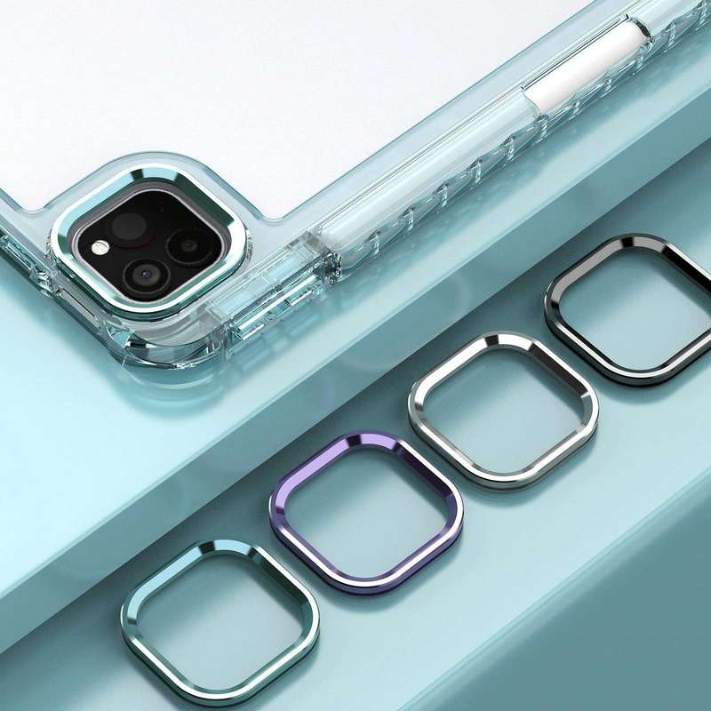 For iPad Pro 11 2022 / 2021 / 2020 Clear Acrylic Shockproof Tablet Case(White)