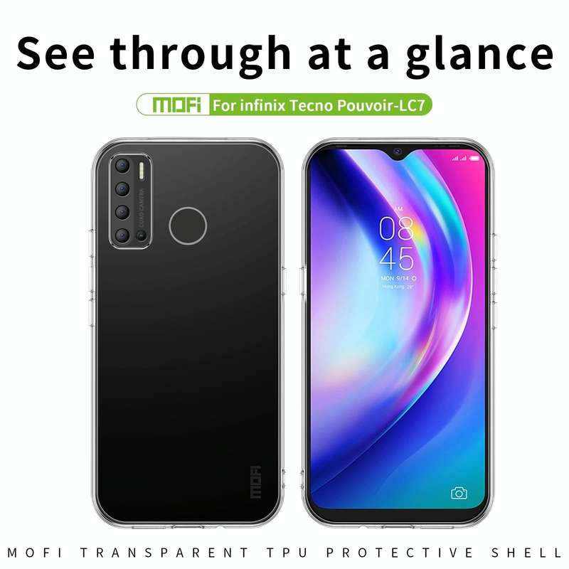 For Tecno Pouvoir Lc7 MOFI Ming Series Ultra-thin TPU Phone Case(Transparent)