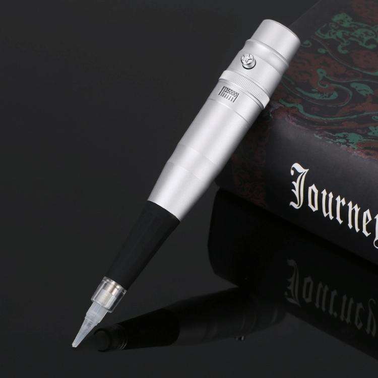 Semi-Permanent Tattoo Pen Apprentice Bleaching Lip Tattoo Eyebrow Instrument(Silver)