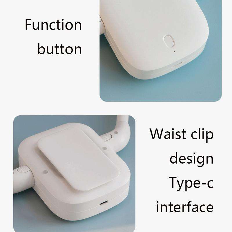 G1 USB Portable Sports Hanging Neck Fan(White)