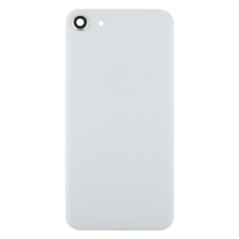 Glass Battery Back Cover with Camera Lens Cover for iPhone SE 2020(White)