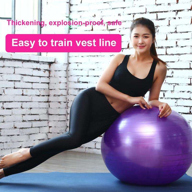Thickening Explosion-proof Big Yoga Ball Sport Fitness Ball Environmental Pregnant Yoga Ball, Dia...