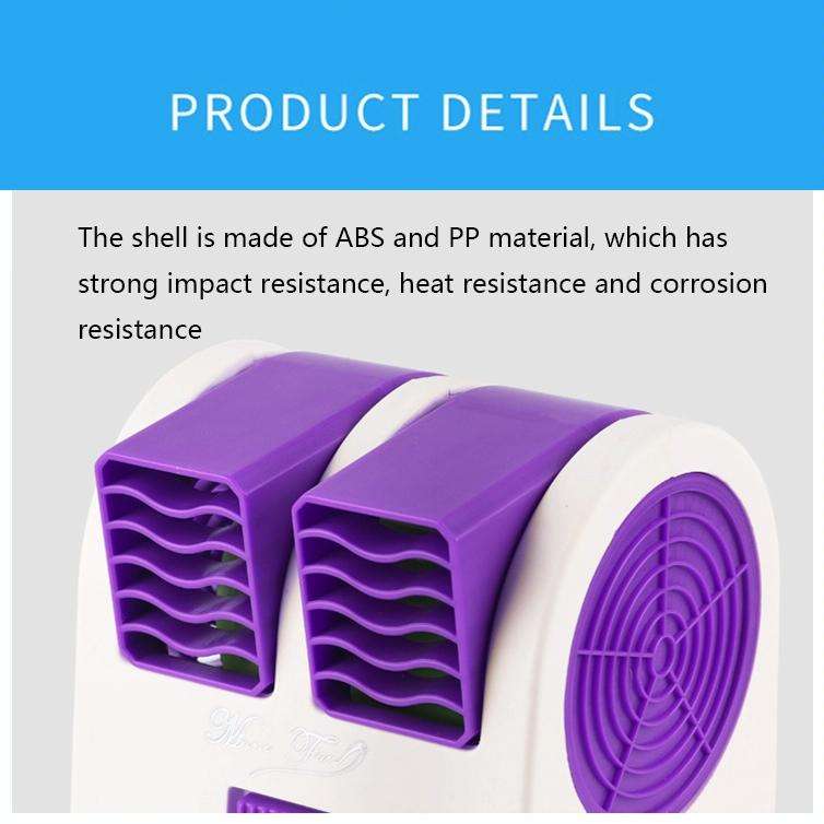 Mini Silent Dual-port Bladeless Cooling Fan(Pink)