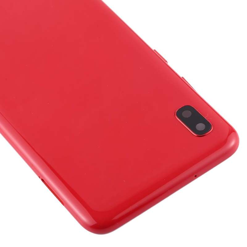 For Galaxy A10 SM-A105F/DS, SM-A105G/DS Battery Back Cover with Camera Lens & Side Keys (Red)