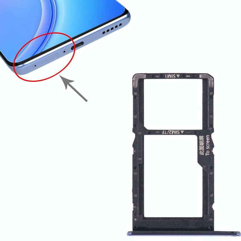 For Huawei Maimang 11 SIM + SIM / Micro SD Card Tray (Blue)