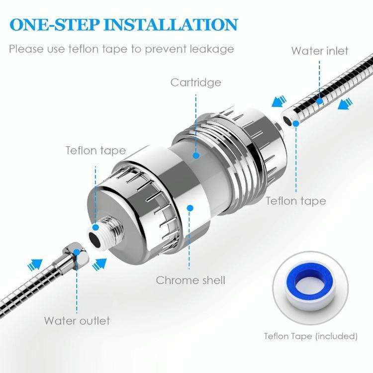 10-15 Layer Activated Carbon Bathroom Shower Filter Bathing Water Filter Purifier Water Shower Se...