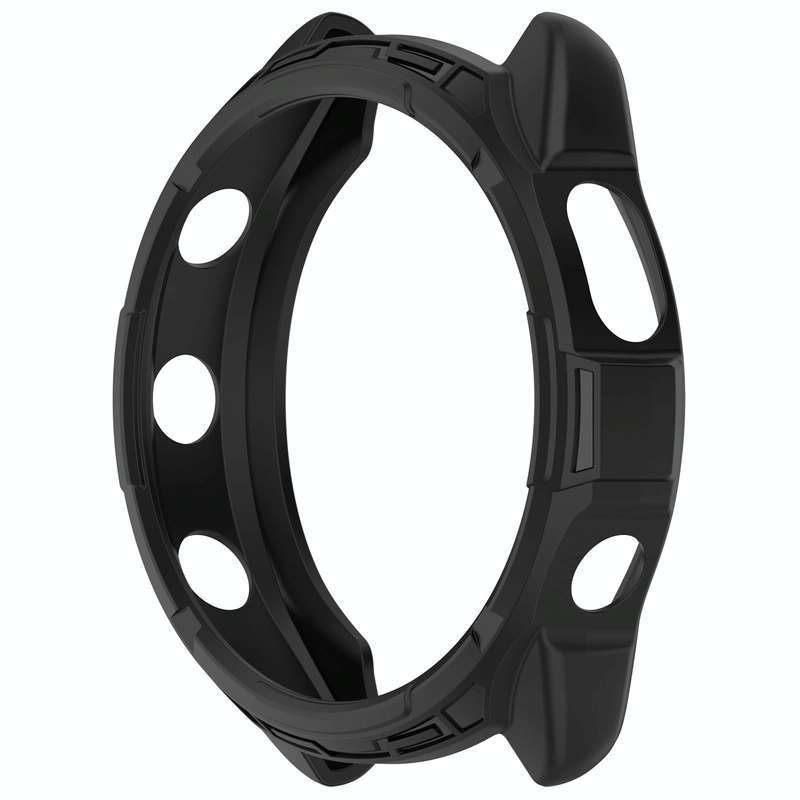 For Garmin Forerunner 965 Armor Hollow Watch Protective Case(Black)