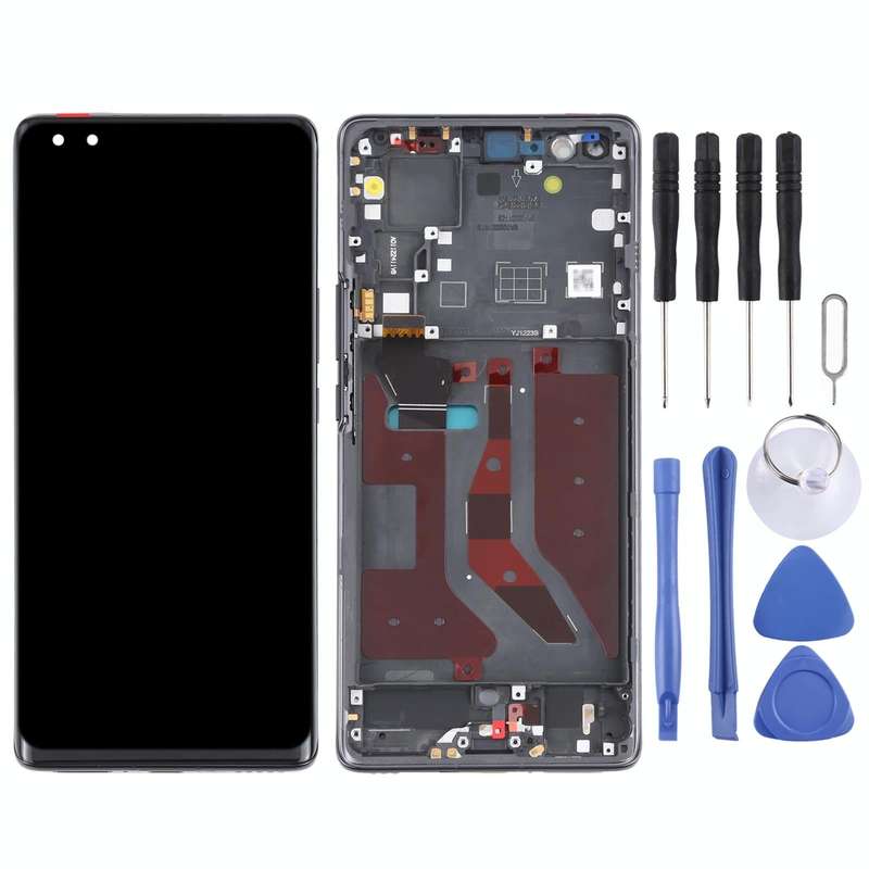Original OLED LCD Screen for Huawei Nova 8 Pro 5G Digitizer Full Assembly With Frame(Black)