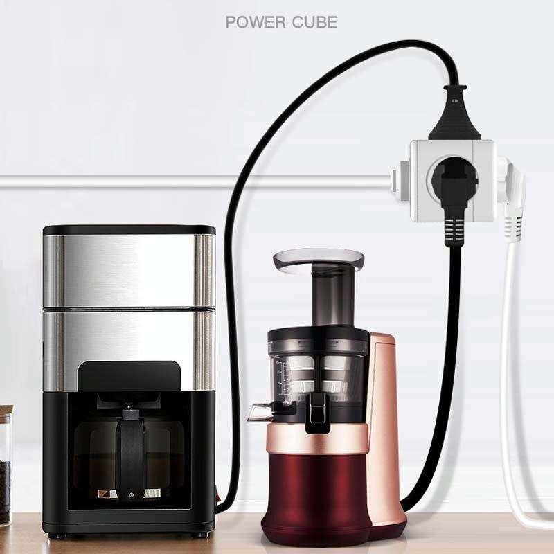 Creative Power Cube Socket Conversion Socket, EU Plug 1.5m Gray+U