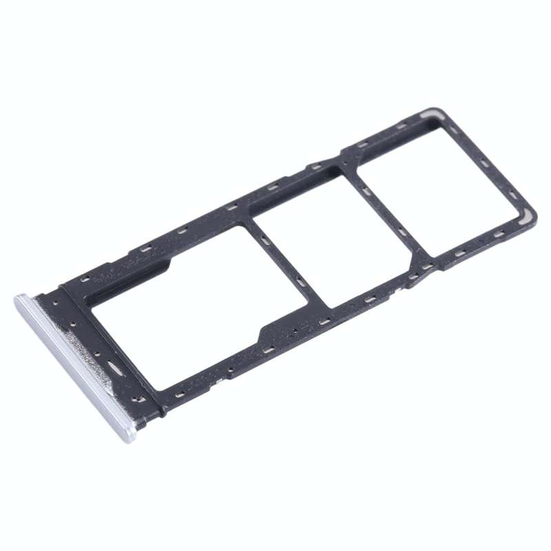 For Infinix Hot 20 X6826 SIM Card Tray + SIM Card Tray + Micro SD Card Tray (White)
