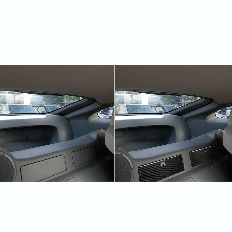 Car Carbon Fiber Rear Storage Box Decorative Sticker for Nissan 350z 2006-2009