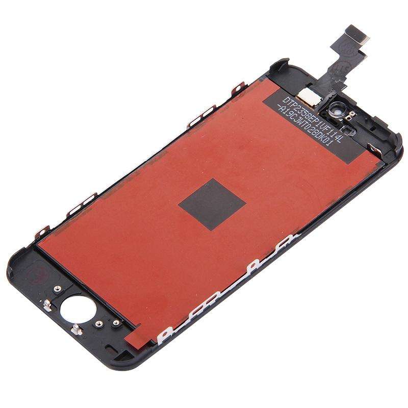 10 PCS TFT LCD Screen for iPhone 5C Digitizer Full Assembly with Frame (Black)
