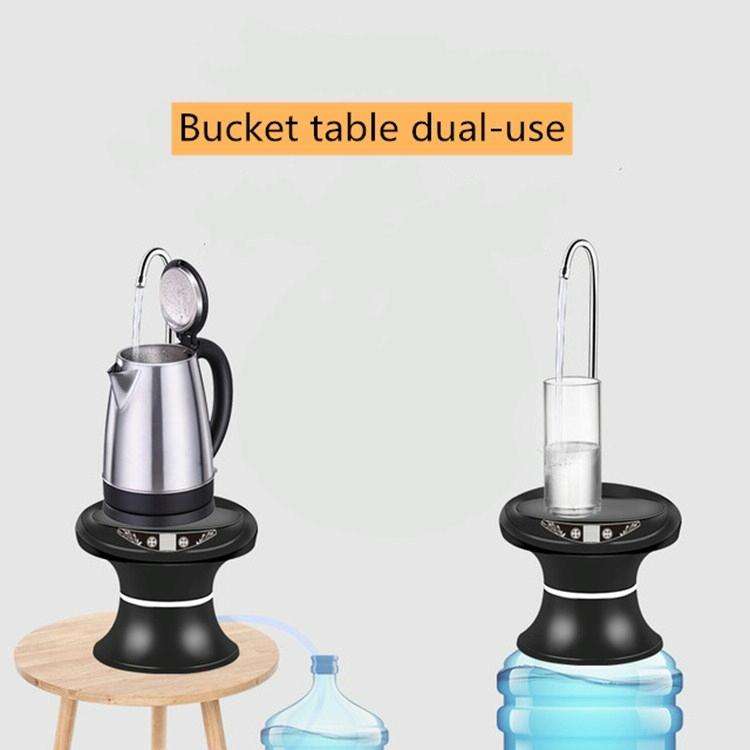 Tray Bucket Water Pump USB Rechargeable Wireless Electric Mineral Water Bucket Automatic Water Di...